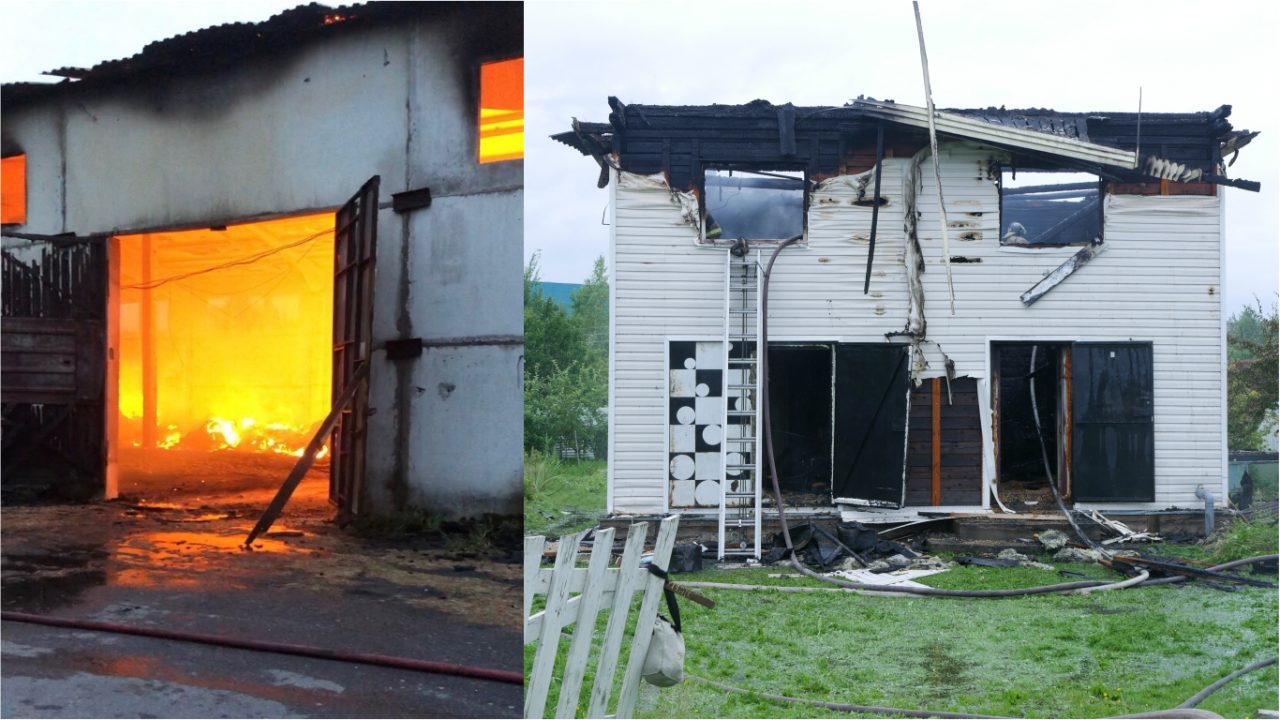 В Паше сгорел ангар, а в Новой Ладоге частный дом и баня В Паше сгорел ангар, а в Новой Ладоге частный дом и баня